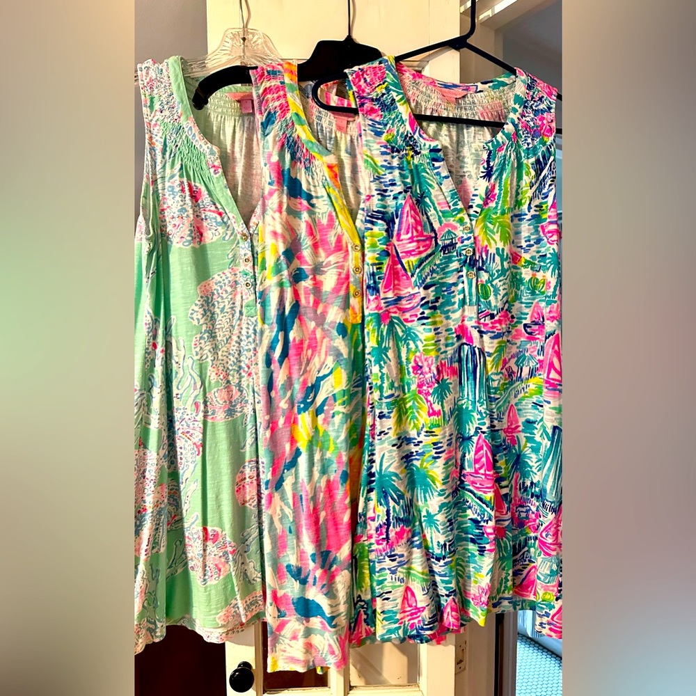 3 Lily Pulitzer Essie Sleeveless Dresses - Size Small
